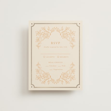 Foil-Pressed RSVP Cards