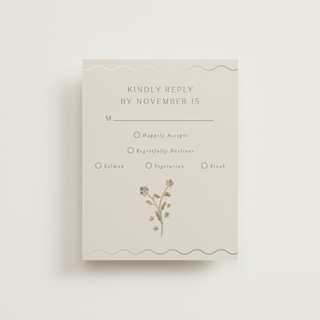 Foil-Pressed RSVP Cards