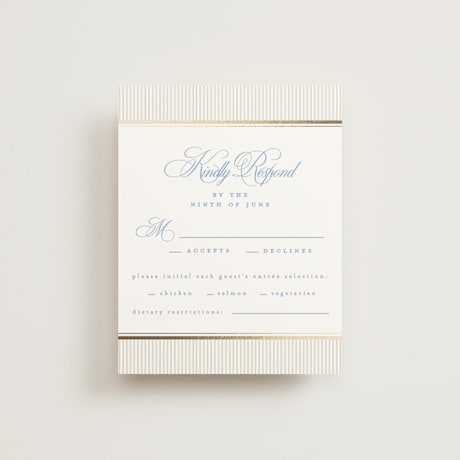 Foil-Pressed RSVP Cards