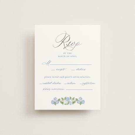 Foil-Pressed RSVP Cards
