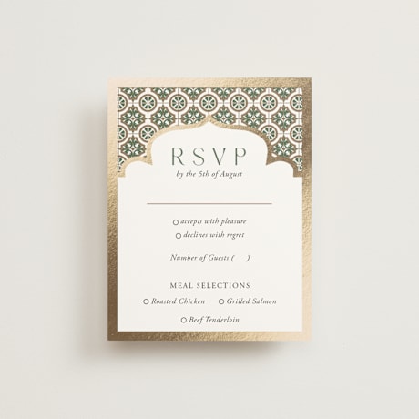 Foil-Pressed RSVP Cards