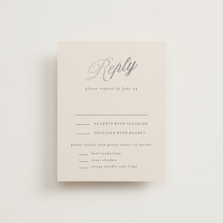Foil-Pressed RSVP Cards