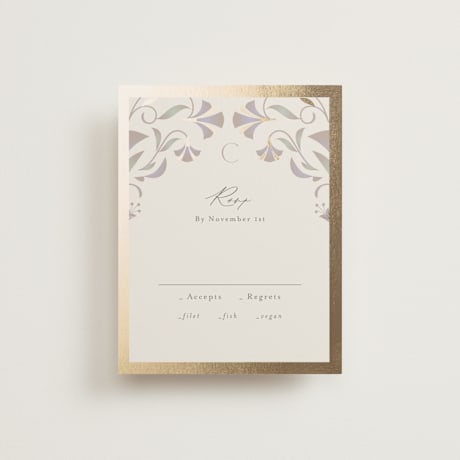 Foil-Pressed RSVP Cards