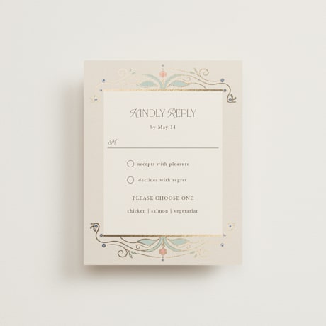 Foil-Pressed RSVP Cards