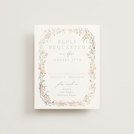 Foil-Pressed RSVP Cards