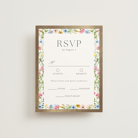 Foil-Pressed RSVP Cards