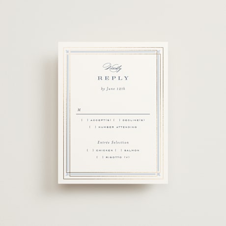 Foil-Pressed RSVP Cards