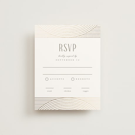Foil-Pressed RSVP Cards