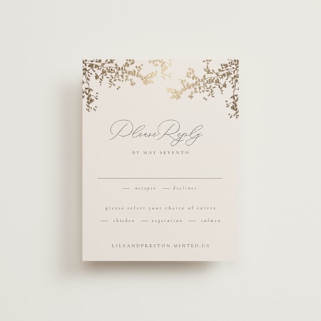 Foil-Pressed RSVP Cards