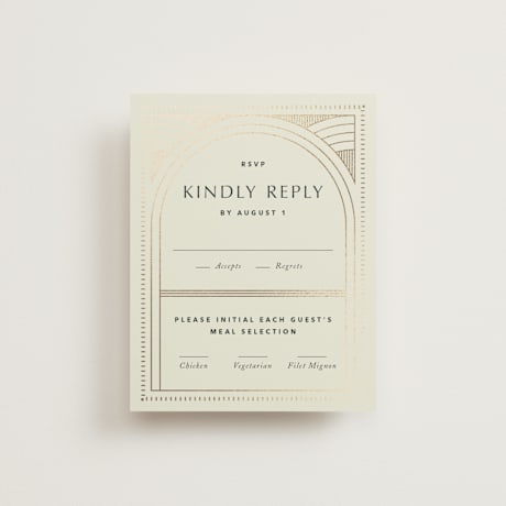 Foil-Pressed RSVP Cards