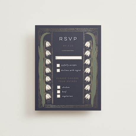 Foil-Pressed RSVP Cards