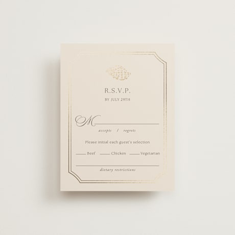 Foil-Pressed RSVP Cards