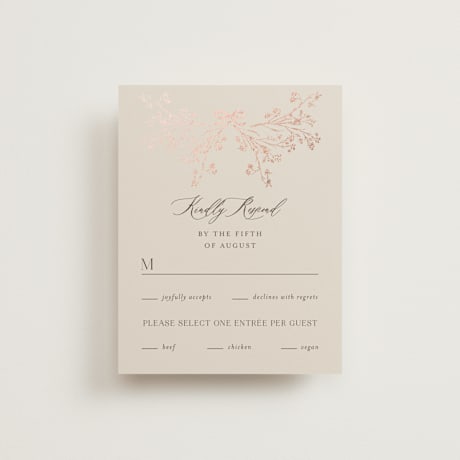 Foil-Pressed RSVP Cards