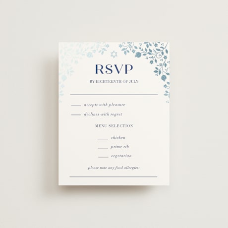 Foil-Pressed RSVP Cards