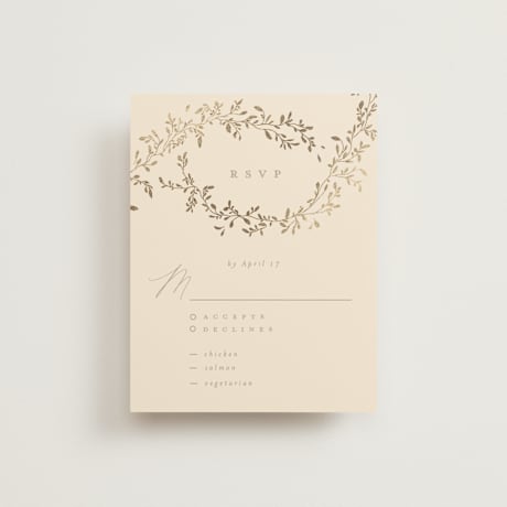 Foil-Pressed RSVP Cards