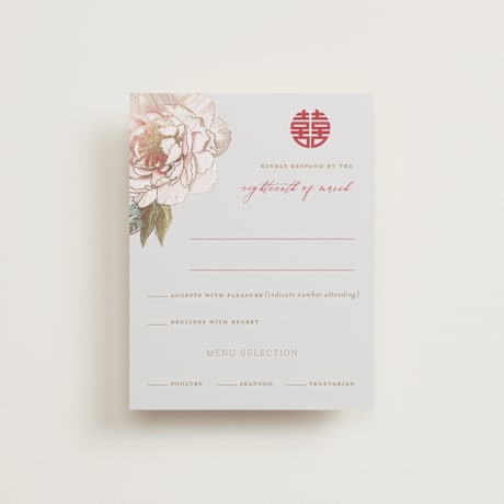 Foil-Pressed RSVP Cards