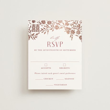 Foil-Pressed RSVP Cards