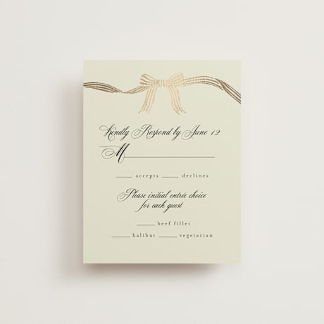 Foil-Pressed RSVP Cards