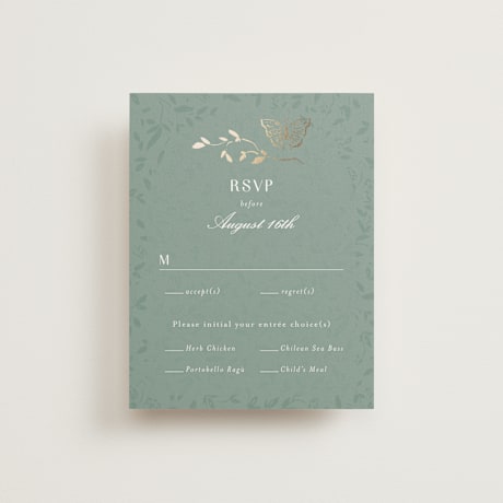 Foil-Pressed RSVP Cards