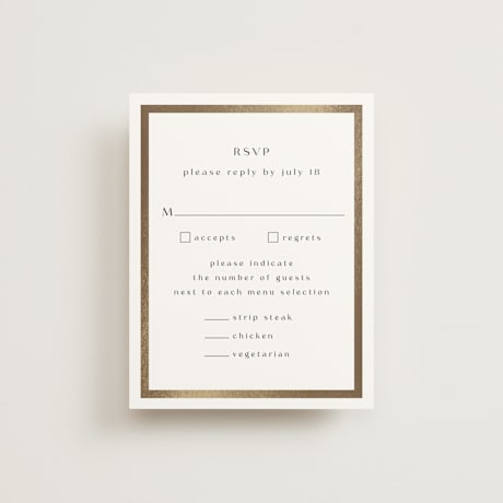 Foil-Pressed RSVP Cards