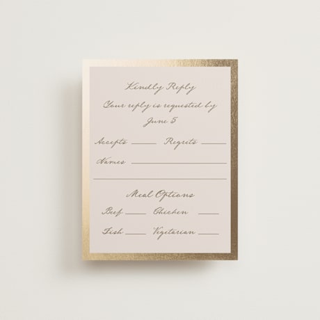 Foil-Pressed RSVP Cards