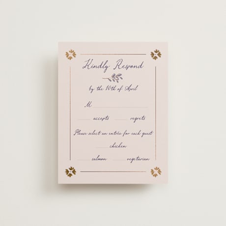Foil-Pressed RSVP Cards