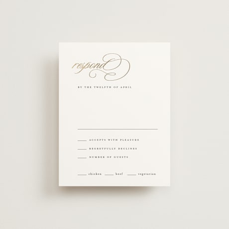 Foil-Pressed RSVP Cards