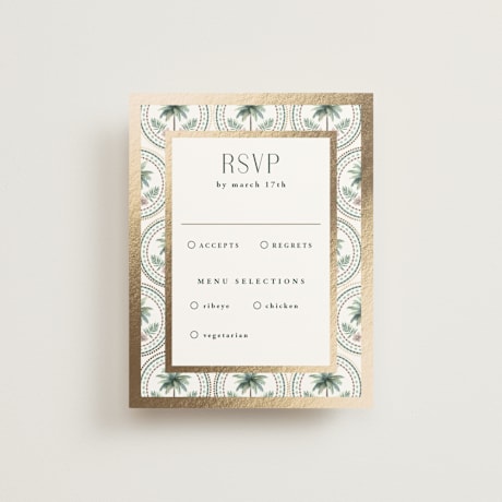 Foil-Pressed RSVP Cards