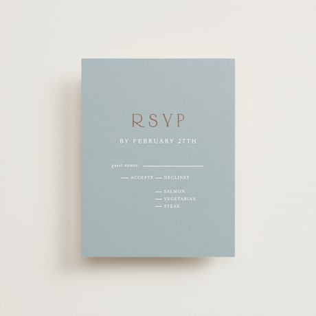 Foil-Pressed RSVP Cards