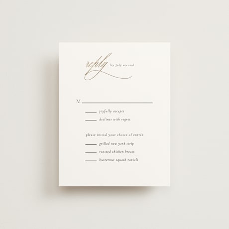 Foil-Pressed RSVP Cards