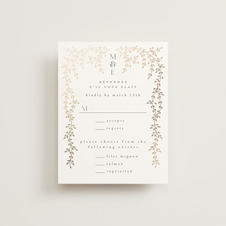 Foil-Pressed RSVP Cards