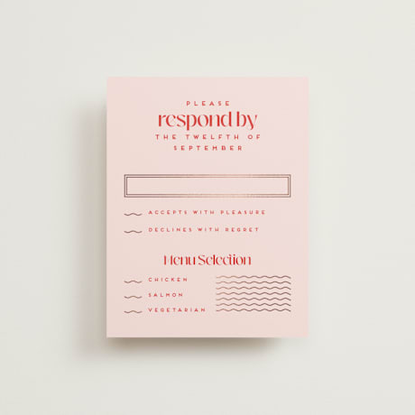 Foil-Pressed RSVP Cards