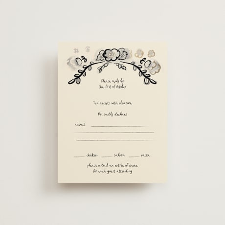 Foil-Pressed RSVP Cards