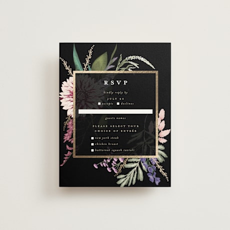 Foil-Pressed RSVP Cards