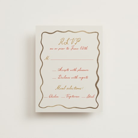 Foil-Pressed RSVP Cards