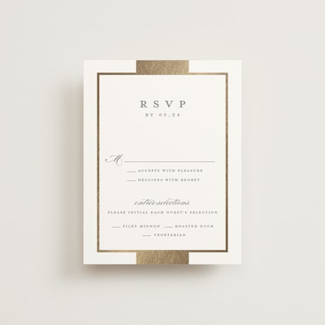 Foil-Pressed RSVP Cards