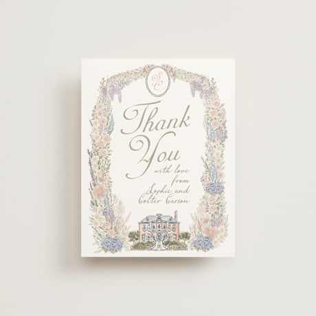 Flat Wedding Thank You Cards