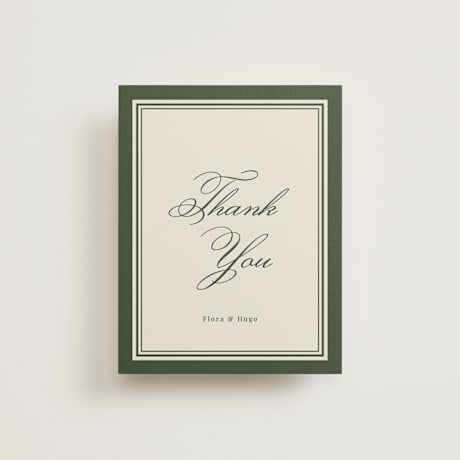 Flat Wedding Thank You Cards