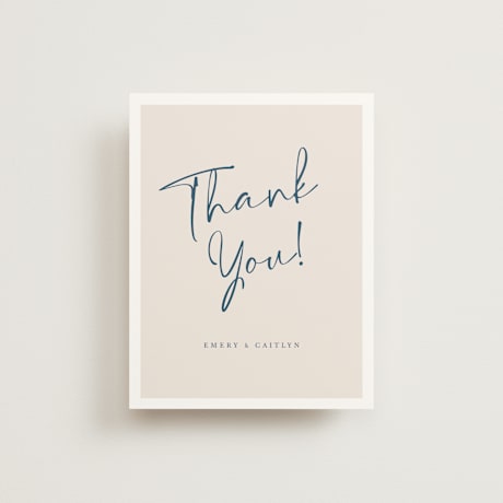 Flat Wedding Thank You Cards