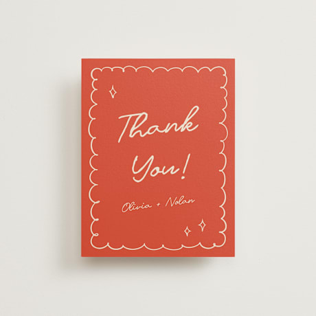 Flat Wedding Thank You Cards