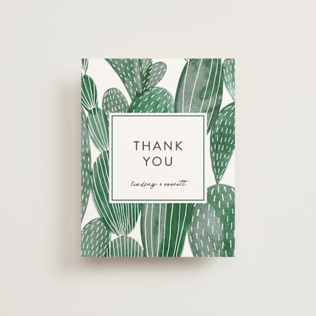 Flat Wedding Thank You Cards