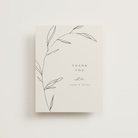 Flat Wedding Thank You Cards