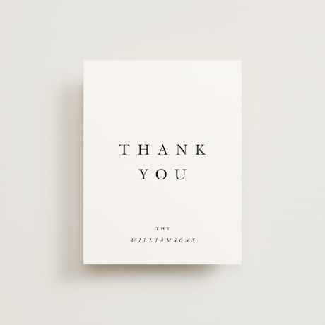 Flat Wedding Thank You Cards