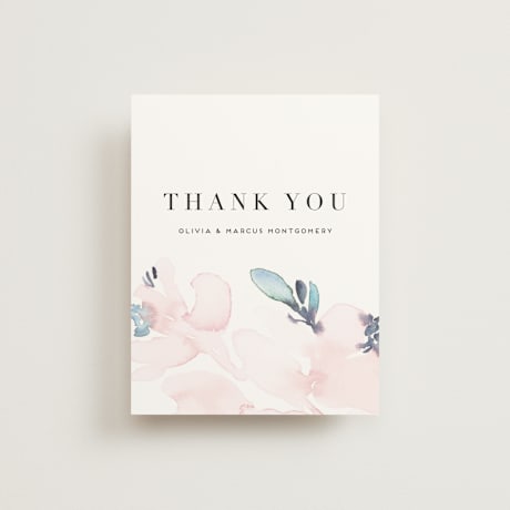 Flat Wedding Thank You Cards