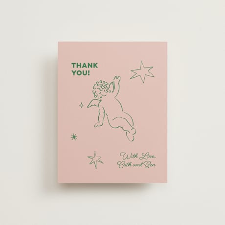 Flat Wedding Thank You Cards
