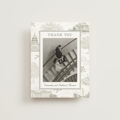 Flat Wedding Thank You Cards