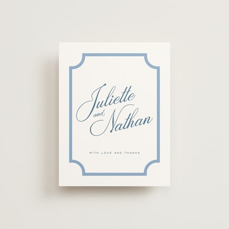 Flat Wedding Thank You Cards