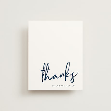 Flat Wedding Thank You Cards