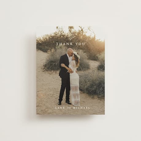 Wedding Thank You Postcards