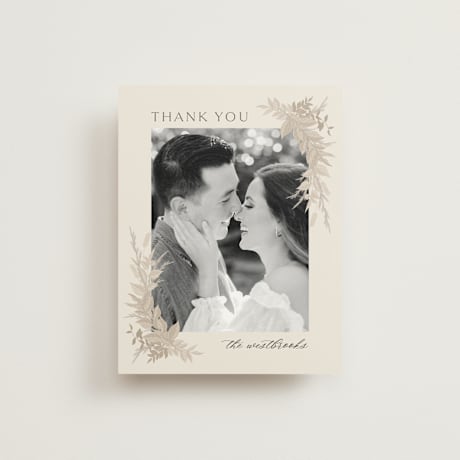 Folded Wedding Thank You Cards